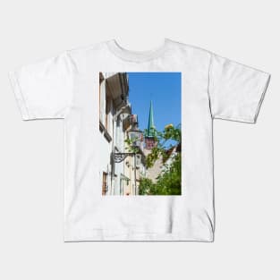 Schwanshof, Luebeck, Schleswig-Holstein, Germany, Europe Kids T-Shirt